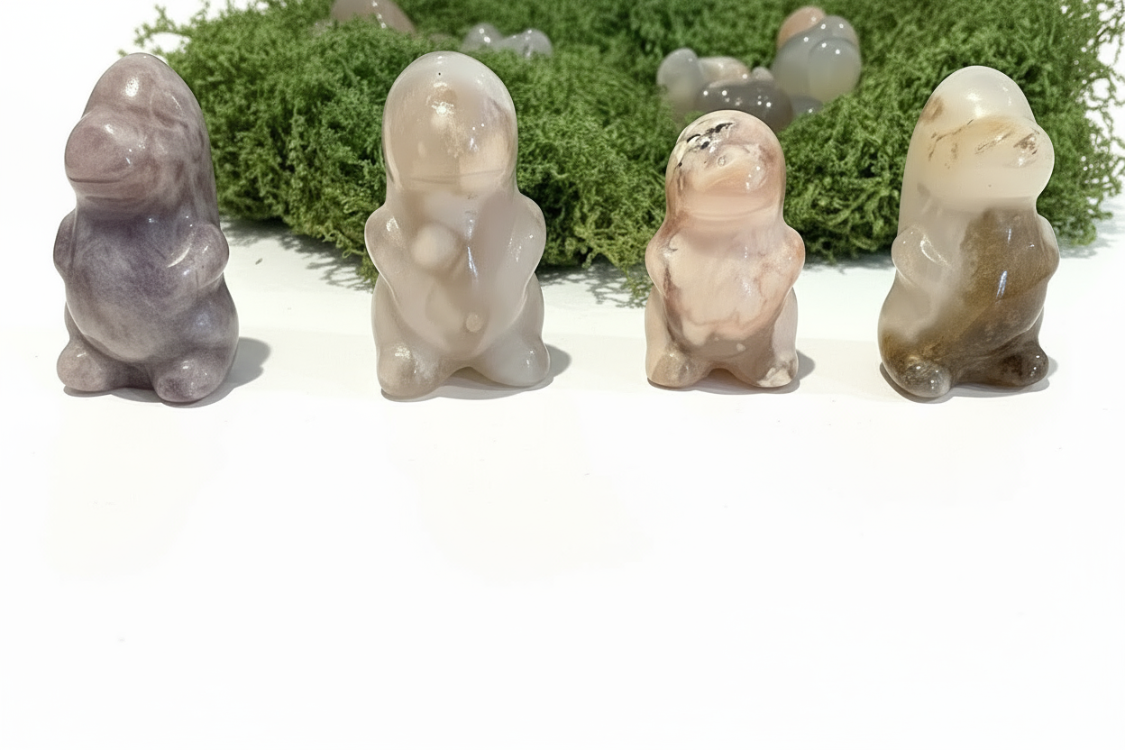 Mini Flower Agate Dinos