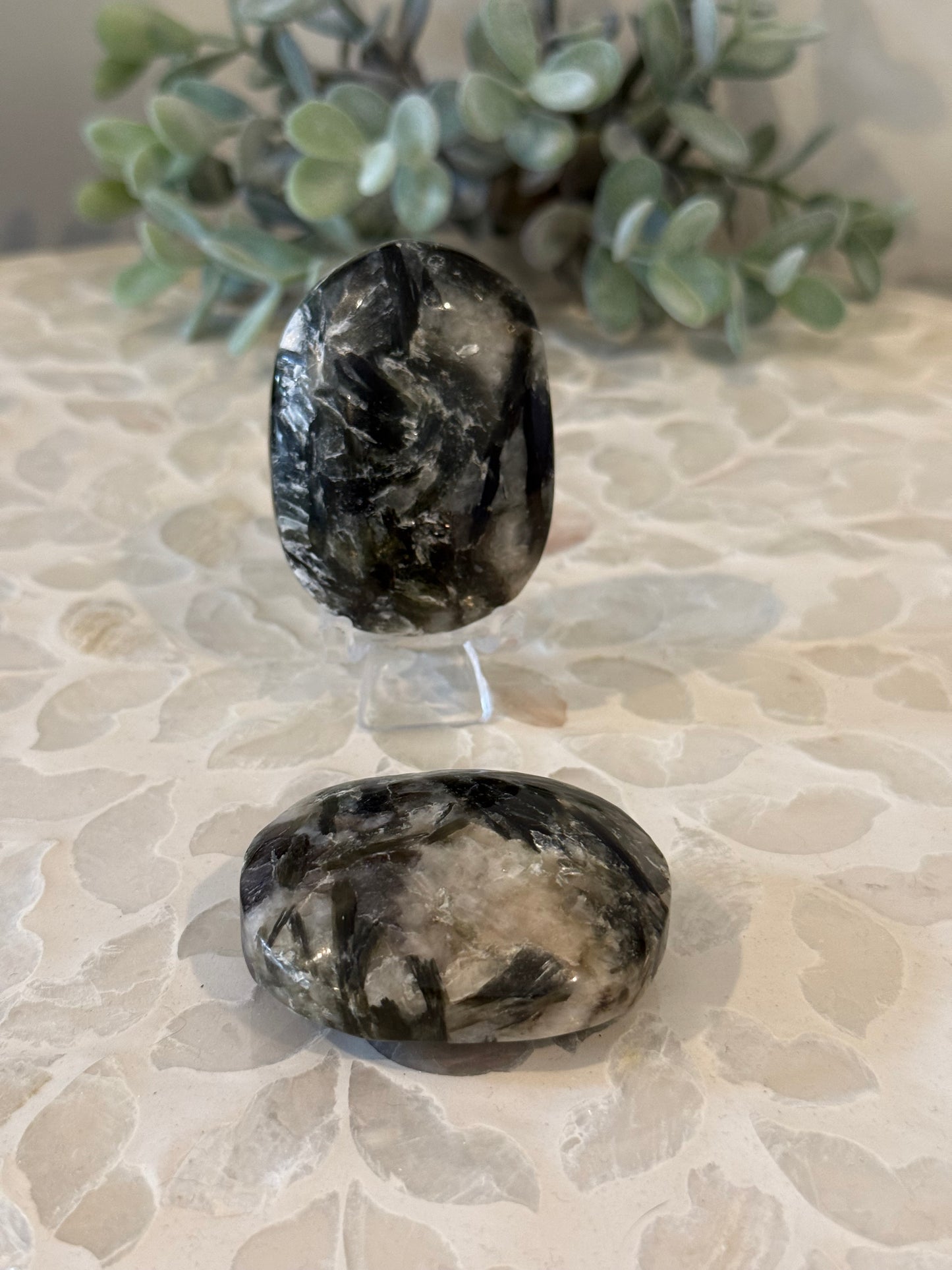 Green Mica Palm Stone Large