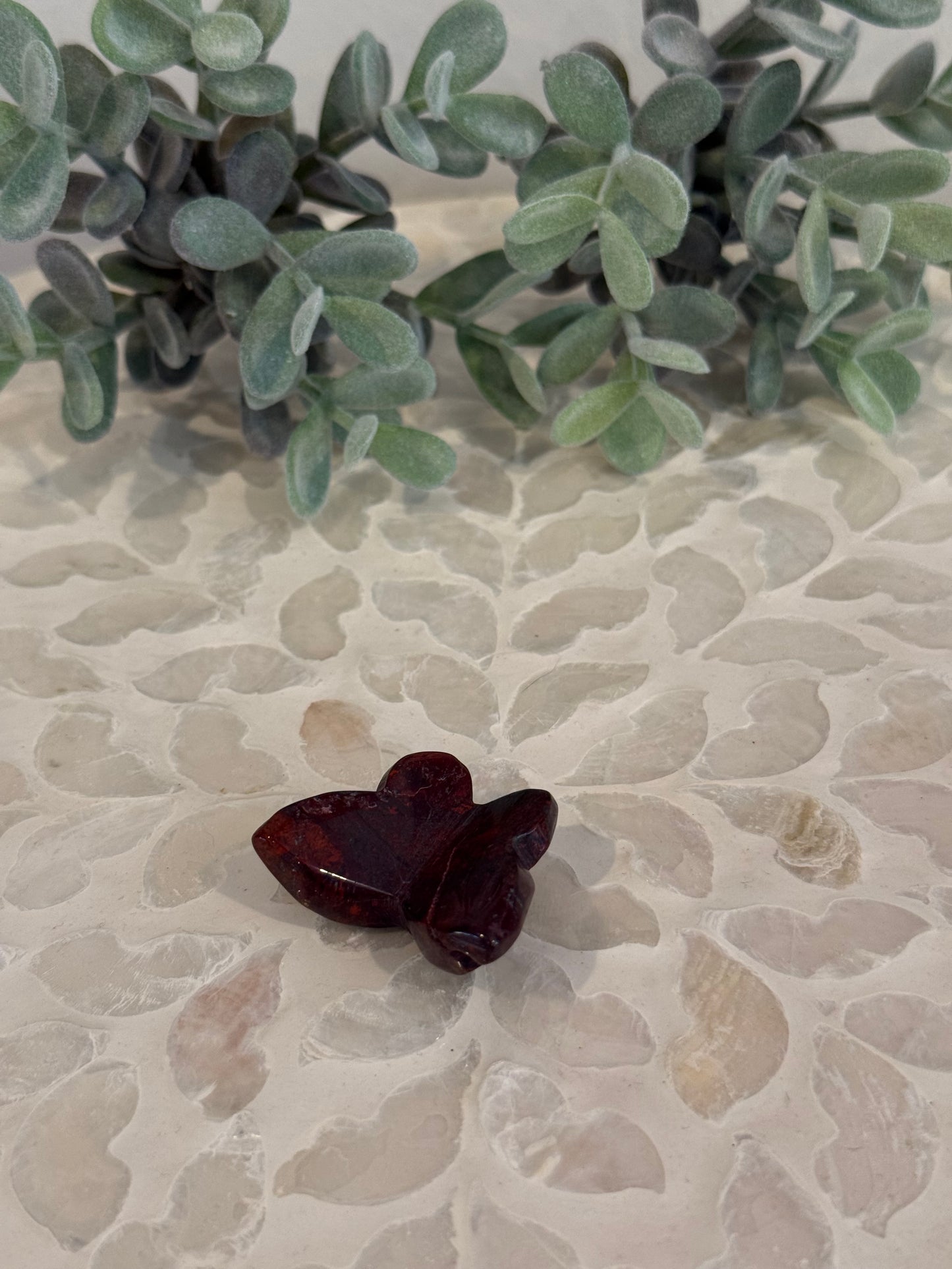 Red Jasper 3D Butterfly