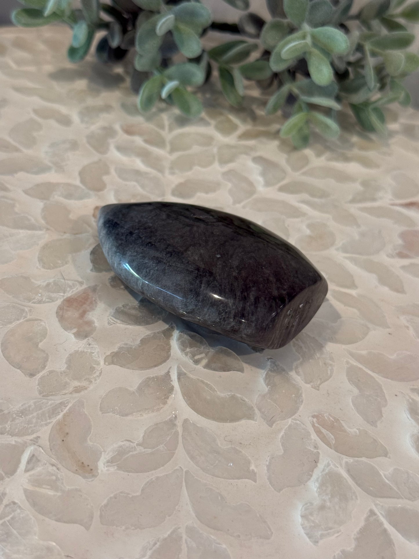 Silversheen Obsidian Teardrop Freeform