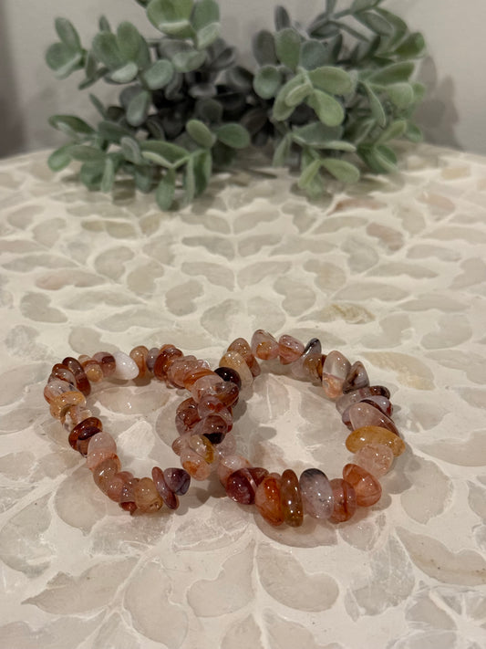 Fire Quartz Bracelet - Large Chip